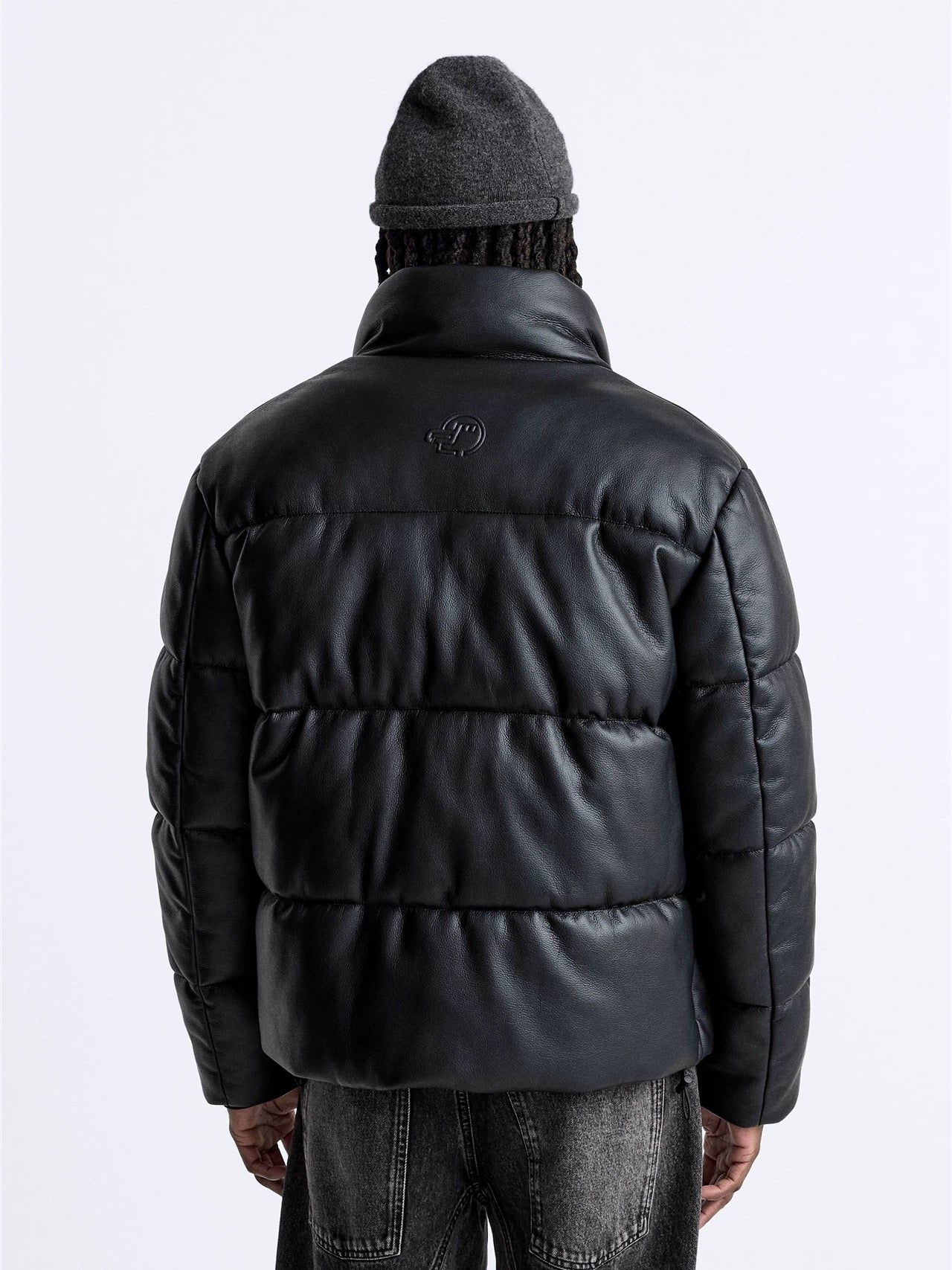Leather Puffer Jacket