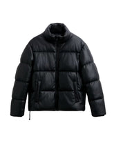 Leather Puffer Jacket